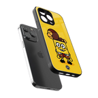 spongebob back phone cover | glass case for iphone 16 pro max