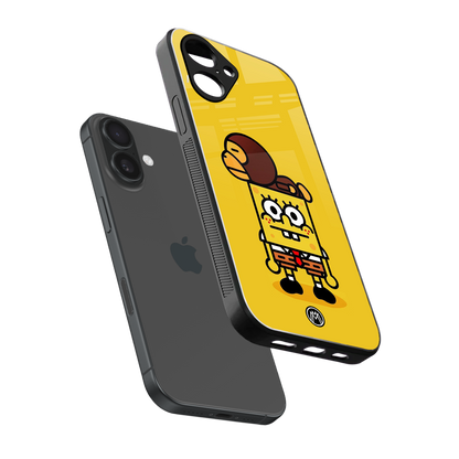 spongebob back phone cover | glass case for iphone 16