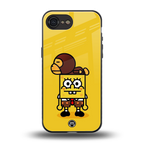spongebob back phone cover | glass case for iphone 16e
