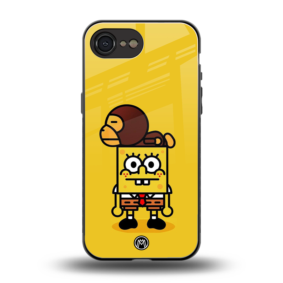 spongebob back phone cover | glass case for iphone 16e
