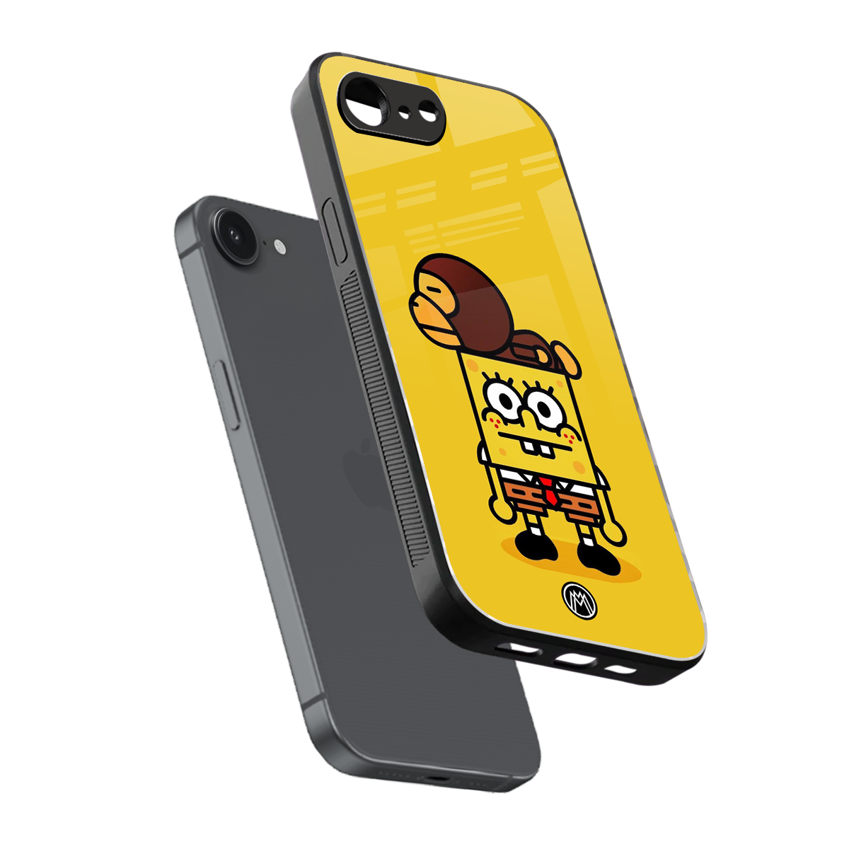 spongebob back phone cover | glass case for iphone 16e