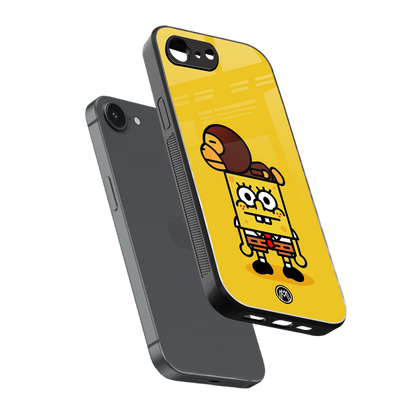 spongebob back phone cover | glass case for iphone 16e