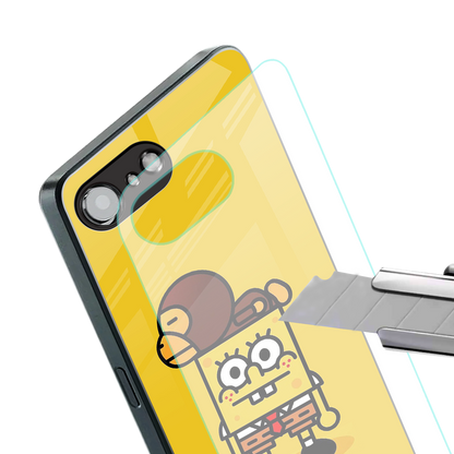 spongebob back phone cover | glass case for iphone 16e