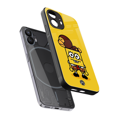 spongebob back phone cover | glass case for nothing phone 2