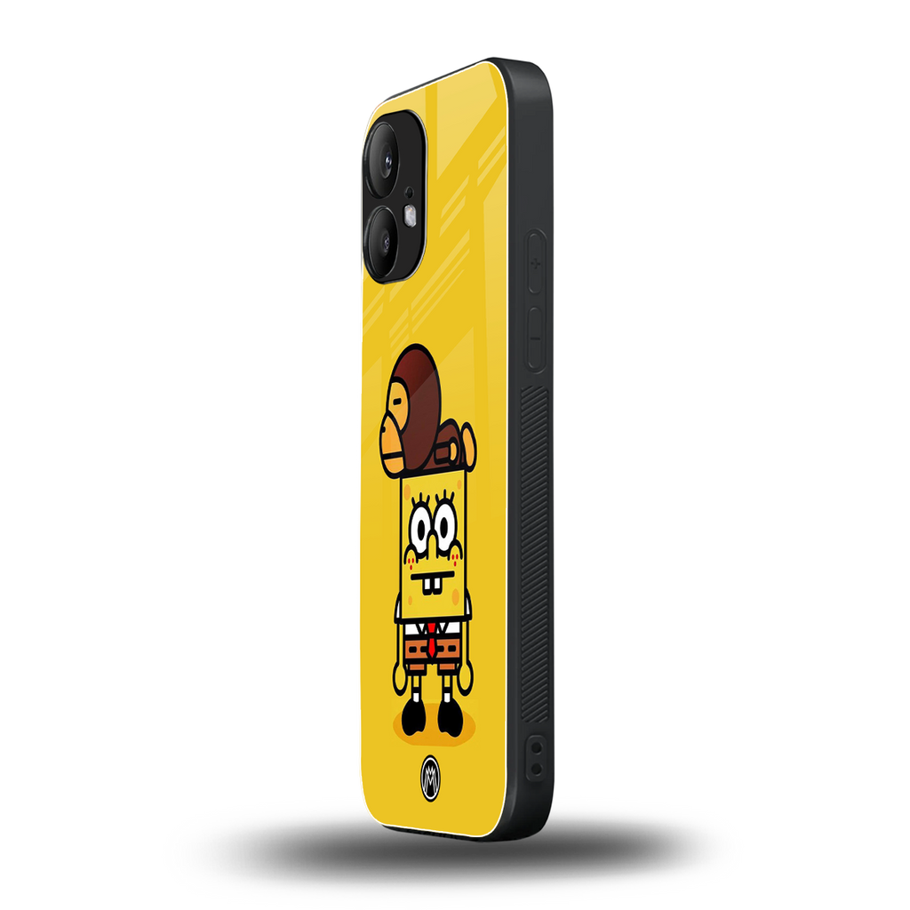 spongebob back phone cover | glass case for nothing phone 2