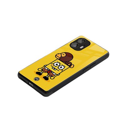 spongebob back phone cover | glass case for nothing phone 2