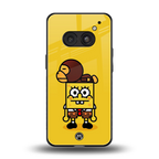 spongebob back phone cover | glass case for nothing phone 2a