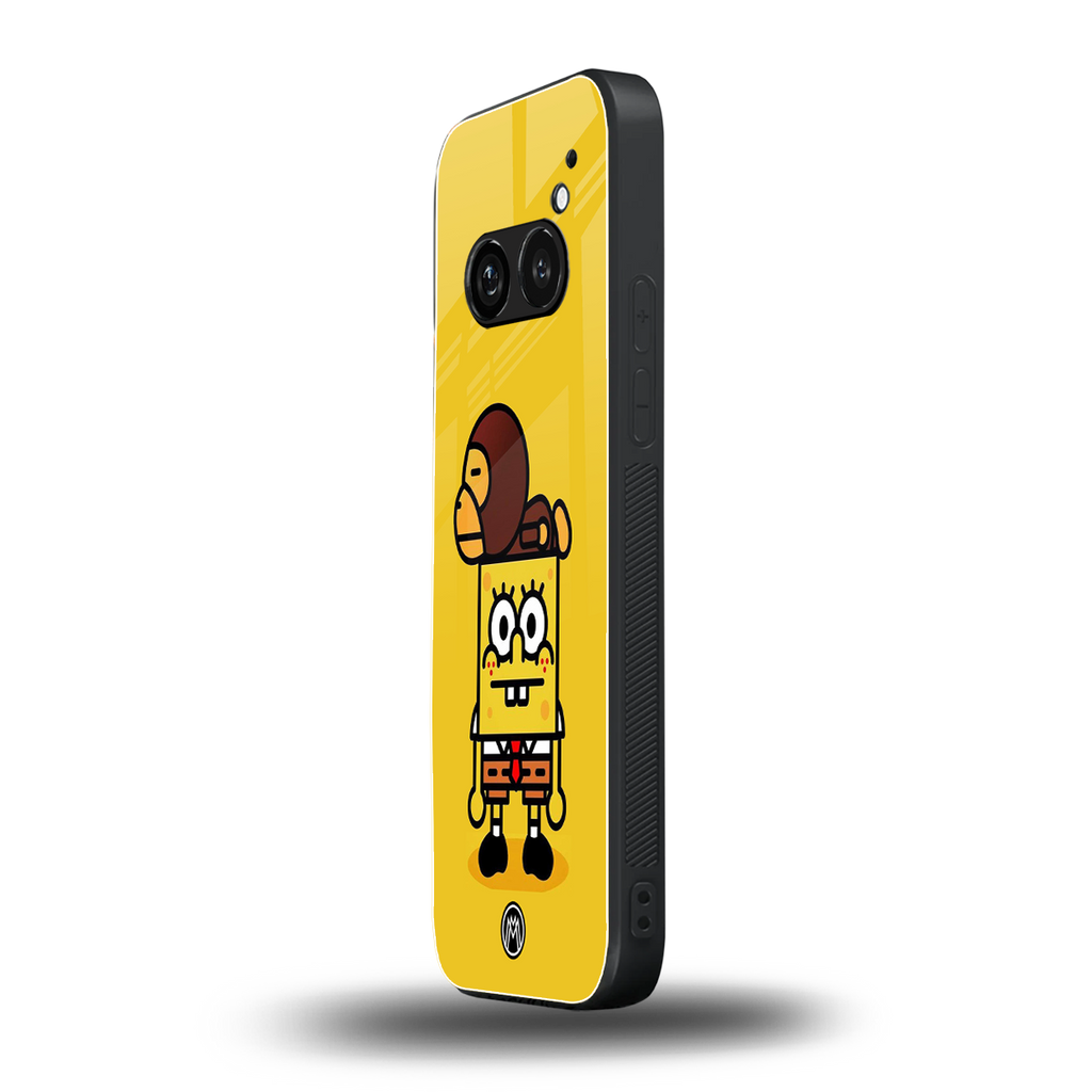 spongebob back phone cover | glass case for nothing phone 2a