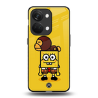 spongebob back phone cover | glass case for oneplus nord 3