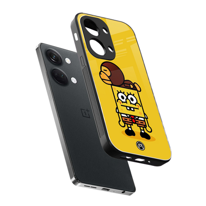 spongebob back phone cover | glass case for oneplus nord 3