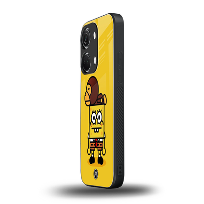 spongebob back phone cover | glass case for oneplus nord 3