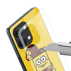 spongebob back phone cover | glass case for oneplus nord 3