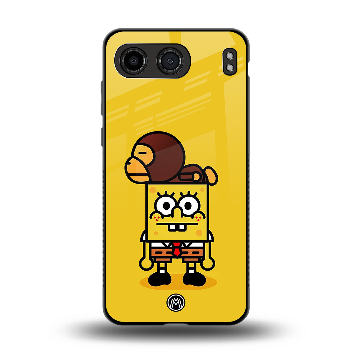spongebob back phone cover | glass case for oneplus nord 4