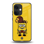 spongebob back phone cover | glass case for oneplus nord ce 3