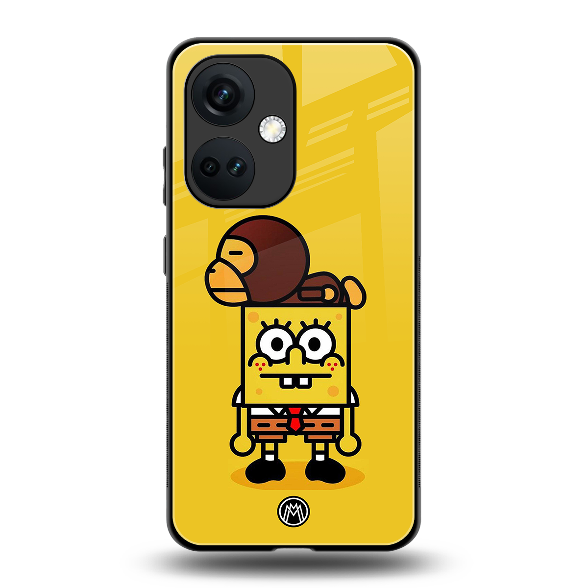 spongebob back phone cover | glass case for oneplus nord ce 3