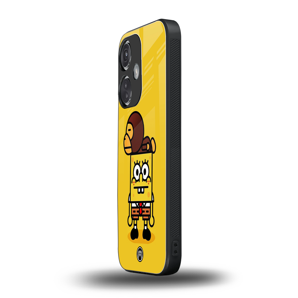 spongebob back phone cover | glass case for oneplus nord ce 3
