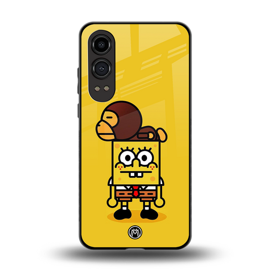 spongebob back phone cover | glass case for oneplus nord ce 4 lite
