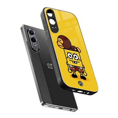 spongebob back phone cover | glass case for oneplus nord ce 4 lite