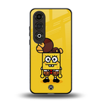 spongebob back phone cover | glass case for oneplus nord ce 4