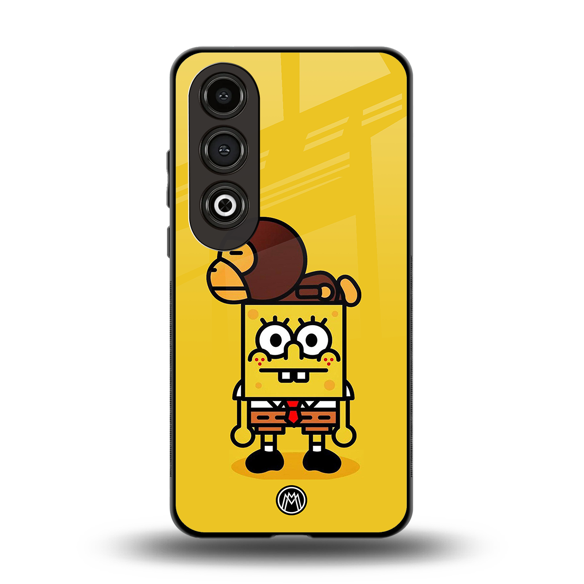 spongebob back phone cover | glass case for oneplus nord ce 4