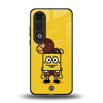 spongebob back phone cover | glass case for oneplus nord ce 4