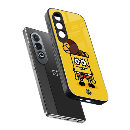 spongebob back phone cover | glass case for oneplus nord ce 4