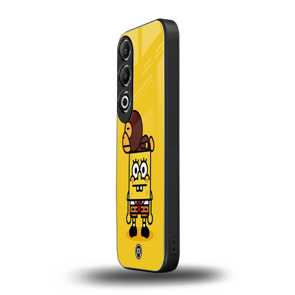 spongebob back phone cover | glass case for oneplus nord ce 4