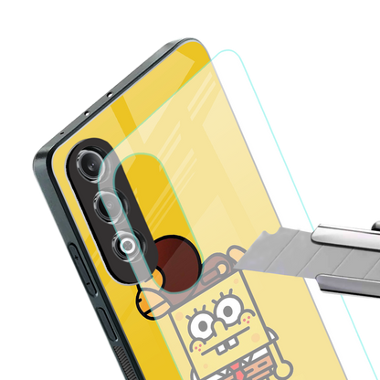 spongebob back phone cover | glass case for oneplus nord ce 4