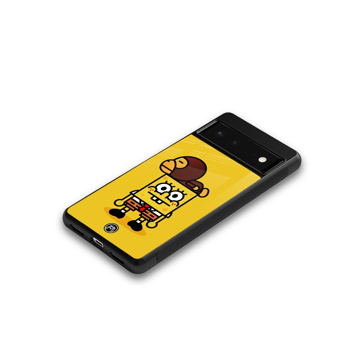 spongebob back phone cover | glass case for google pixel 6