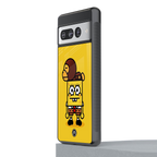 spongebob back phone cover | glass case for google pixel 7 pro