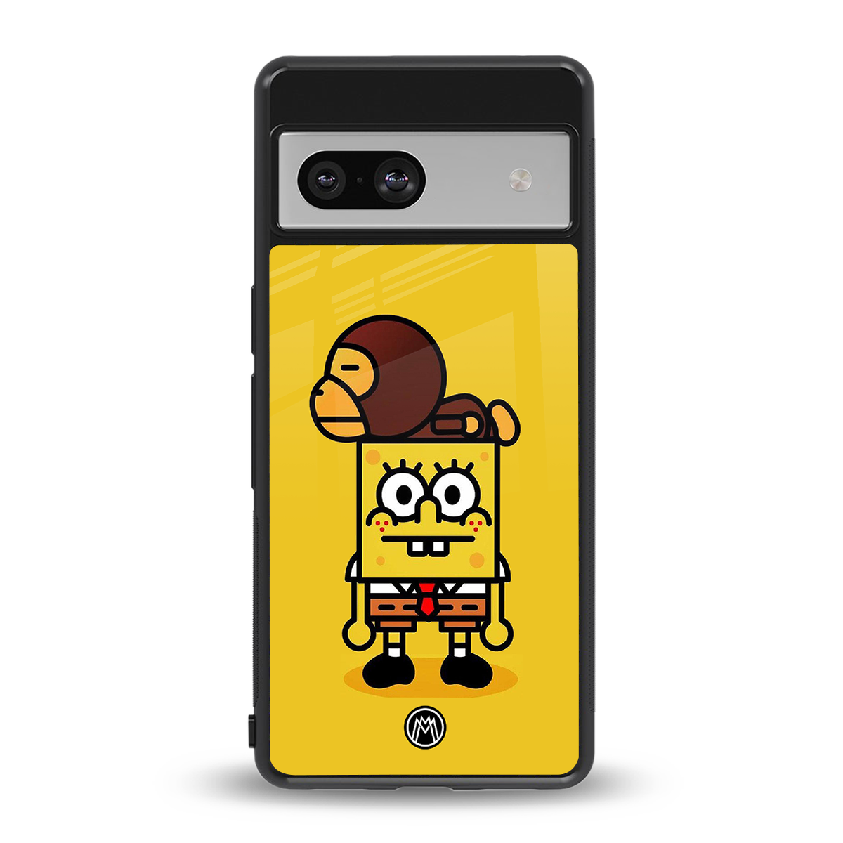spongebob back phone cover | glass case for Google Pixel 7