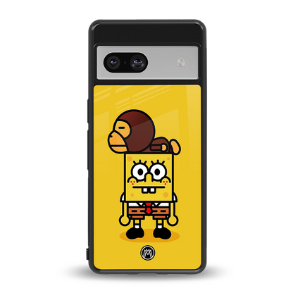 spongebob back phone cover | glass case for Google Pixel 7A