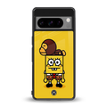 spongebob back phone cover | glass case for google pixel 8 pro