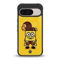 spongebob back phone cover | glass case for google pixel 9