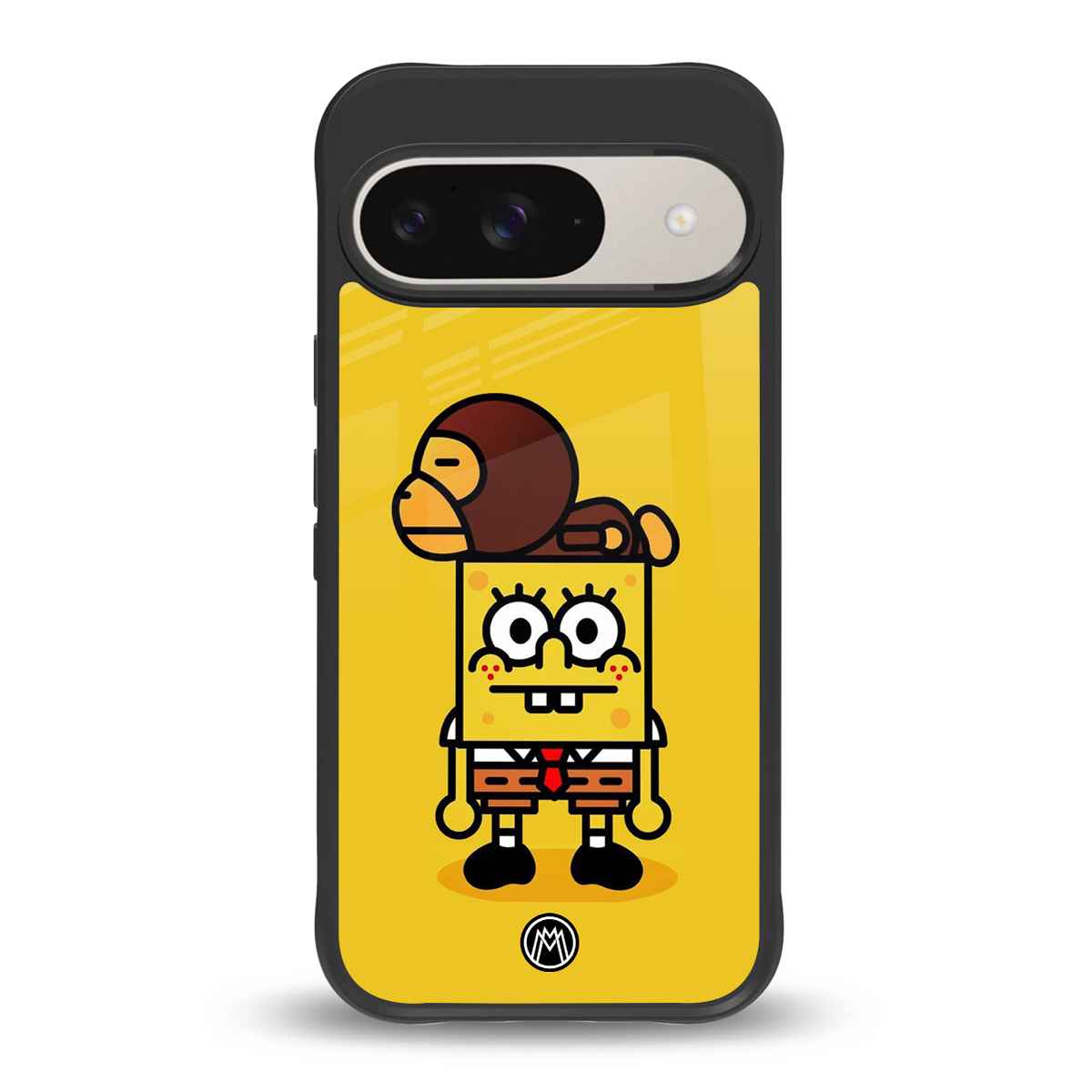 spongebob back phone cover | glass case for google pixel 9
