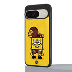 spongebob back phone cover | glass case for google pixel 9