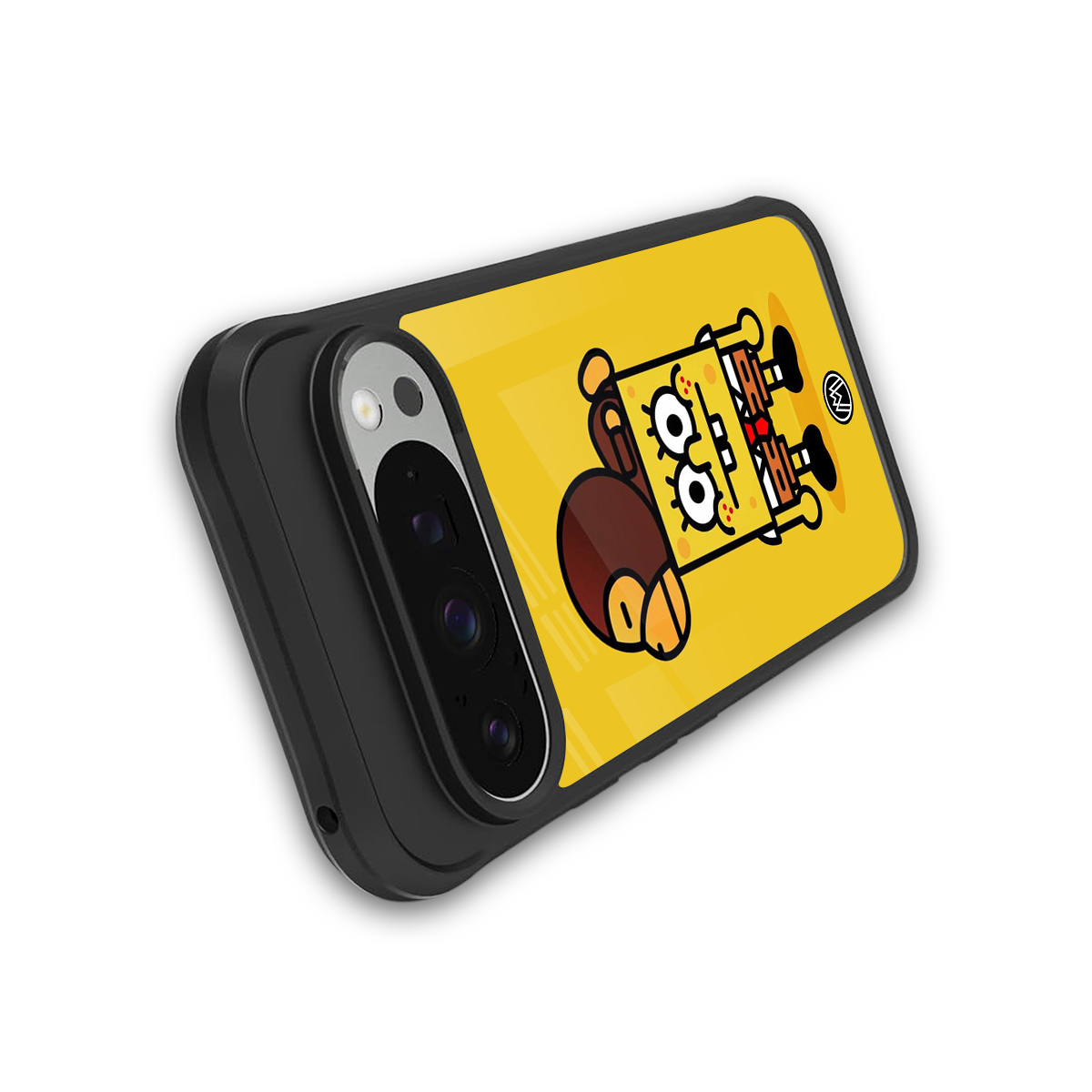 spongebob back phone cover | glass case for google pixel 9 pro xl