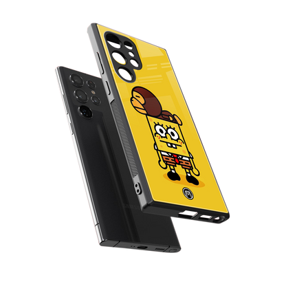 spongebob back phone cover | glass case for samsung galaxy s24 ultra