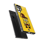 spongebob back phone cover | glass case for samsung galaxy s23 ultra