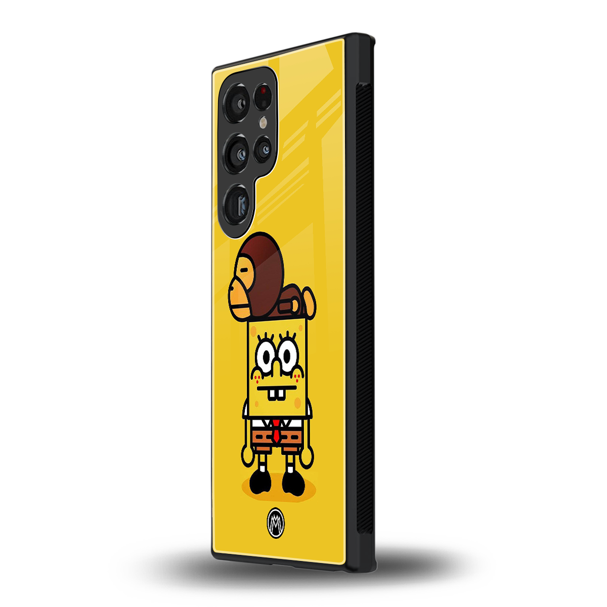 spongebob back phone cover | glass case for samsung galaxy s23 ultra