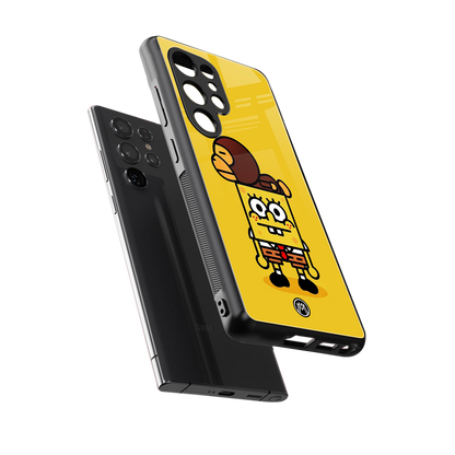 spongebob back phone cover | glass case for samsung galaxy s25 ultra