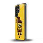 spongebob back phone cover | glass case for samsung galaxy s25 ultra