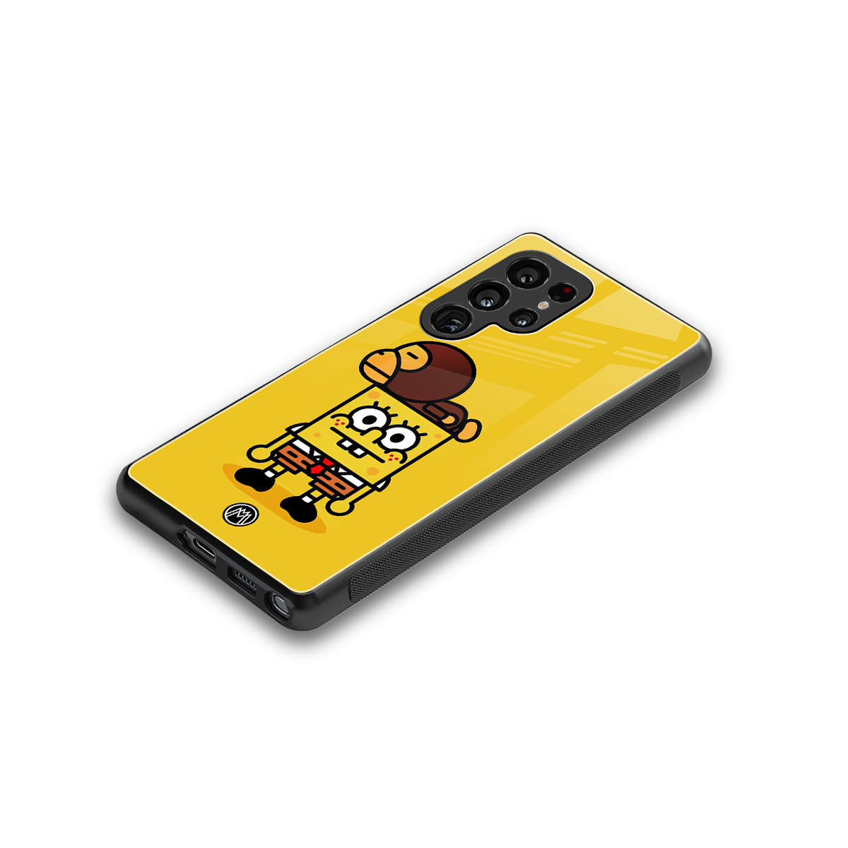 spongebob back phone cover | glass case for samsung galaxy s25 ultra