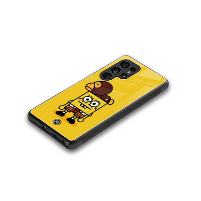 spongebob back phone cover | glass case for samsung galaxy s25 ultra