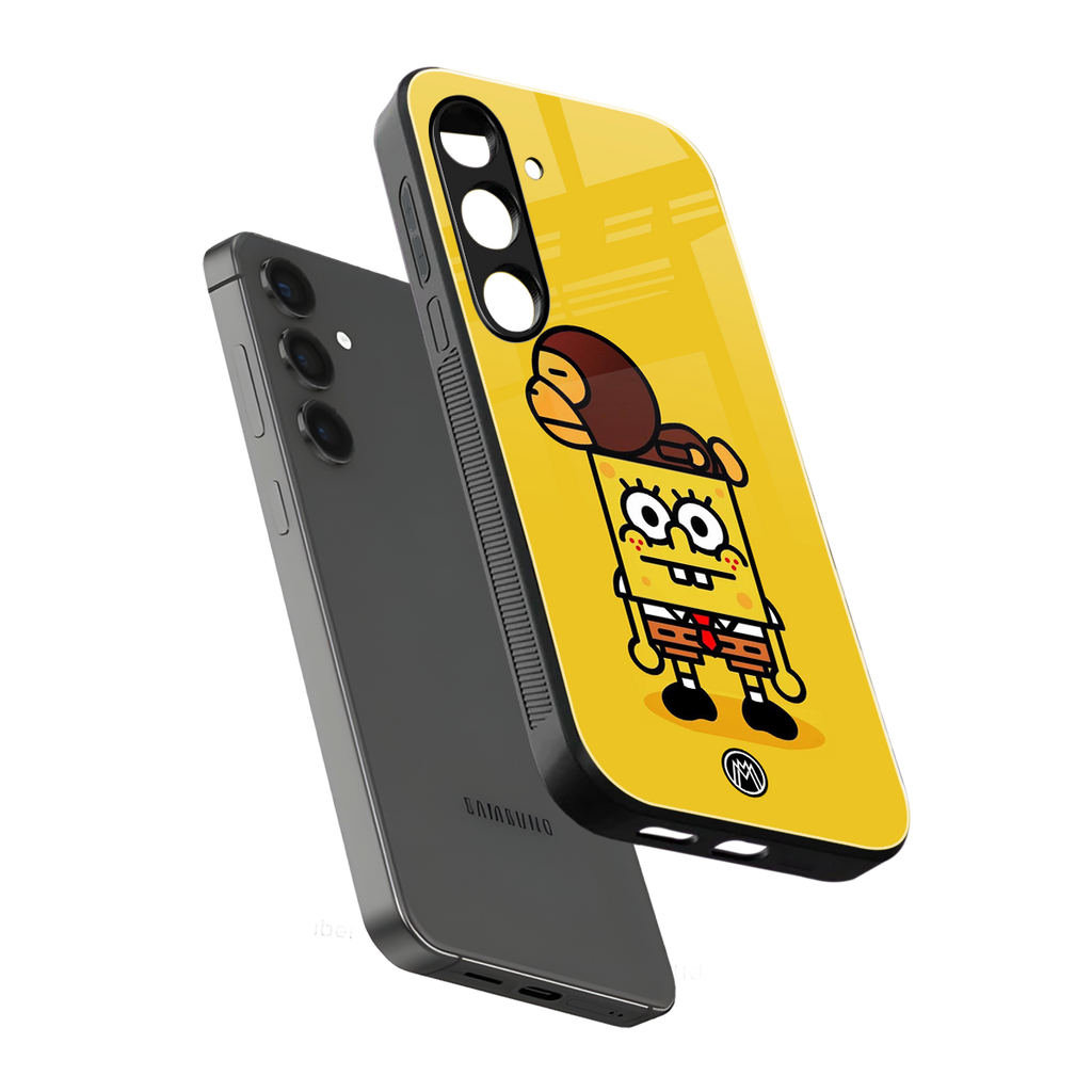 spongebob back phone cover | glass case for samsung galaxy s24