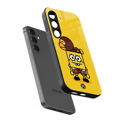 spongebob back phone cover | glass case for samsung galaxy s24