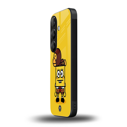 spongebob back phone cover | glass case for samsung galaxy s24