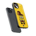 spongebob back phone cover | glass case for iphone 15