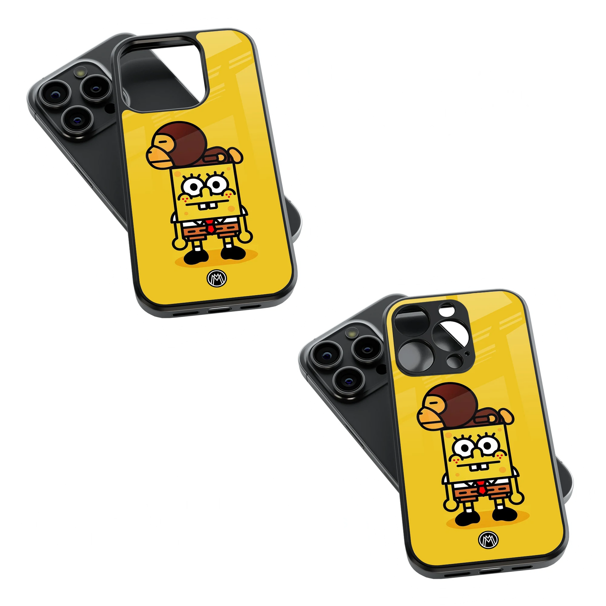 Trendy Glass Back Mobile Case for iPhone, Samsung, Redmi, OnePlus, Google Pixel, Motorola
