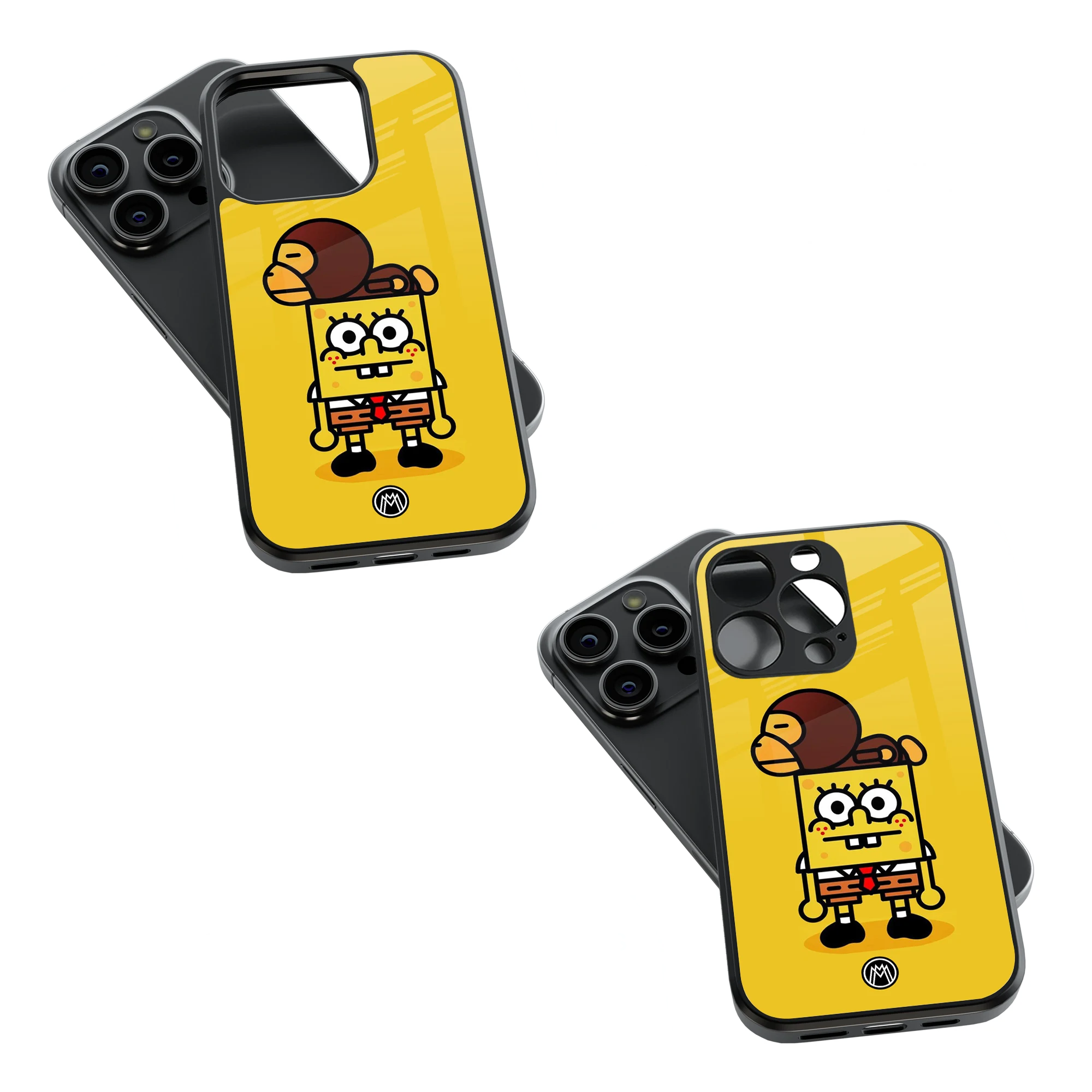 Trendy Glass Back Mobile Case for iPhone, Samsung, Redmi, OnePlus, Google Pixel, Motorola